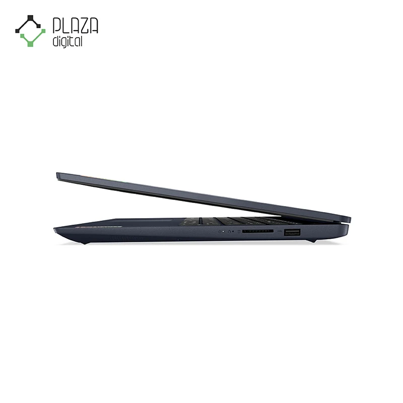 نمای نیمه با و چپ لپ تاپ 15 اینچی لنوو مدل lenovo ideapad 3-ip3-cj