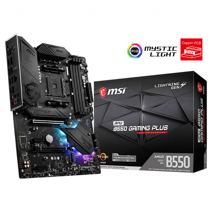 MSI MPG B550 GAMING PLUS AM4 Motherboard