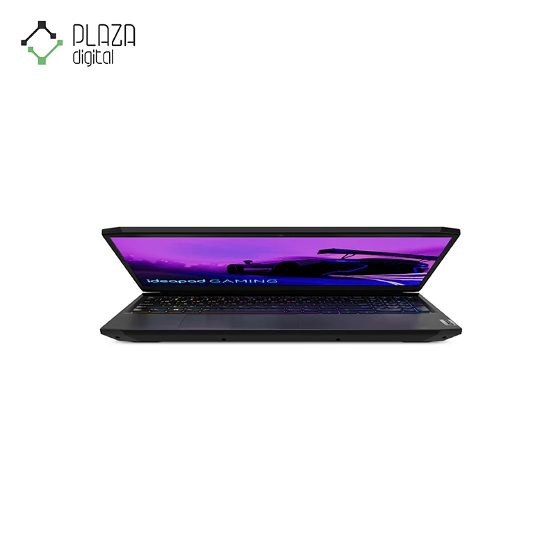 نمای رو به رو و نیمه باز لپ تاپ gaming 3-fb لنوو ideapad ا ۱۵.۶ اینچی