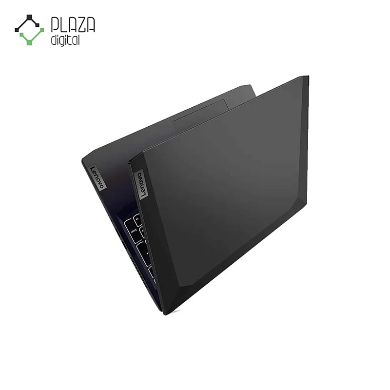 نمای بالا و نیمه باز لپ تاپ gaming 3-fb لنوو ideapad ا ۱۵.۶ اینچی