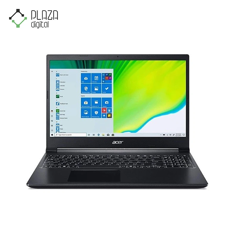 نمای رو به رو لپ تاپ 15 اینچی ایسر aspire7 a715-41G-r7yz-a