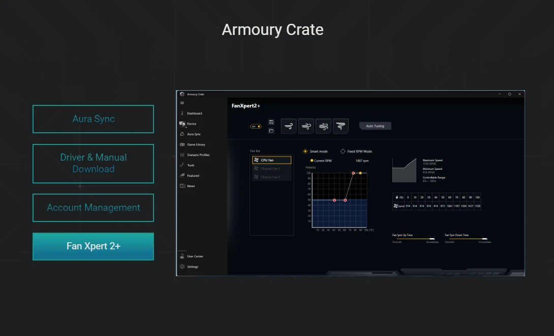 h610ma prime asus motherboard app view