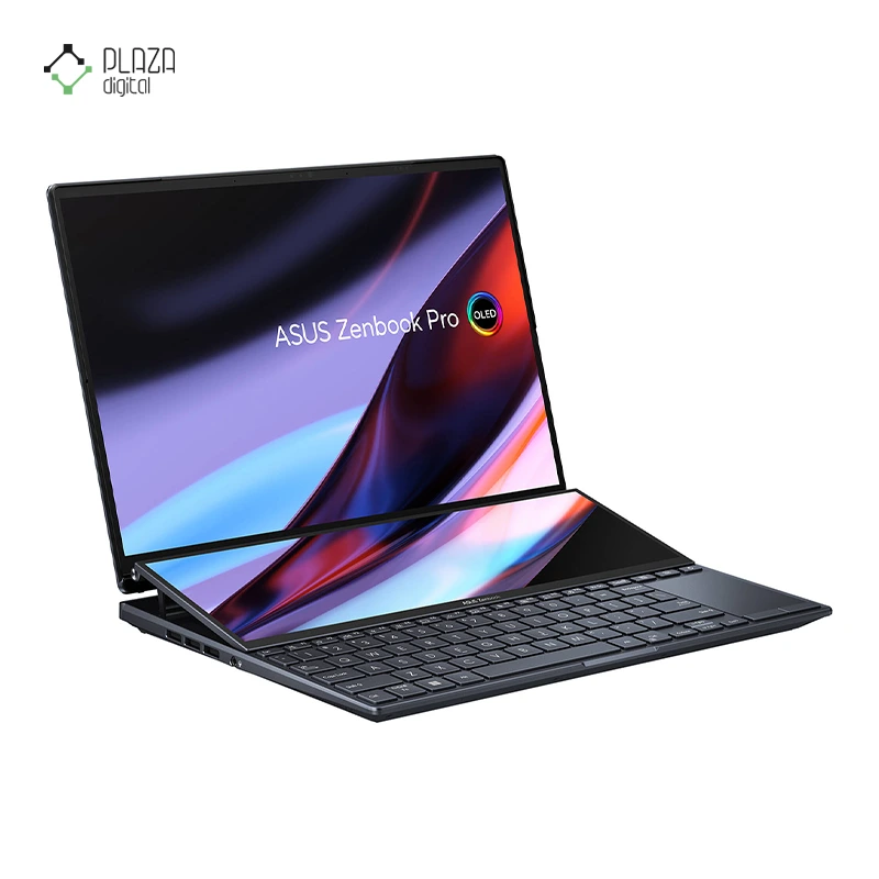 نمای سمت چپ لپ تاپ ایسوس 14.5 اینچی مدل Zenbook Pro 14 Duo UX8402ZE i7 12700H 16GB 1TB RTX3050Ti پلازا دیجیتال