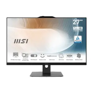 کامپیوتر All in One ام اس آی 27 اینچی مدل AM271P-11M I5 1135G7 8GB 512GB UHD رنگ مشکی