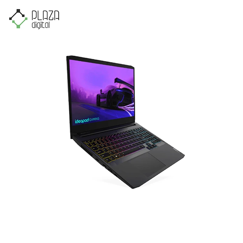 نمای راست و باز لپ تاپ gaming 3-ic لنوو ideapad ا ۱۵.۶ اینچی