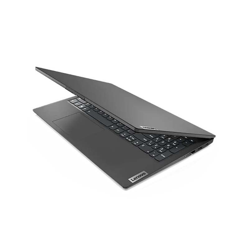 نمای نیمه باز از لپتاپ ادرای لنوو مدل ideapad-v-15-ei رنگ مشکی