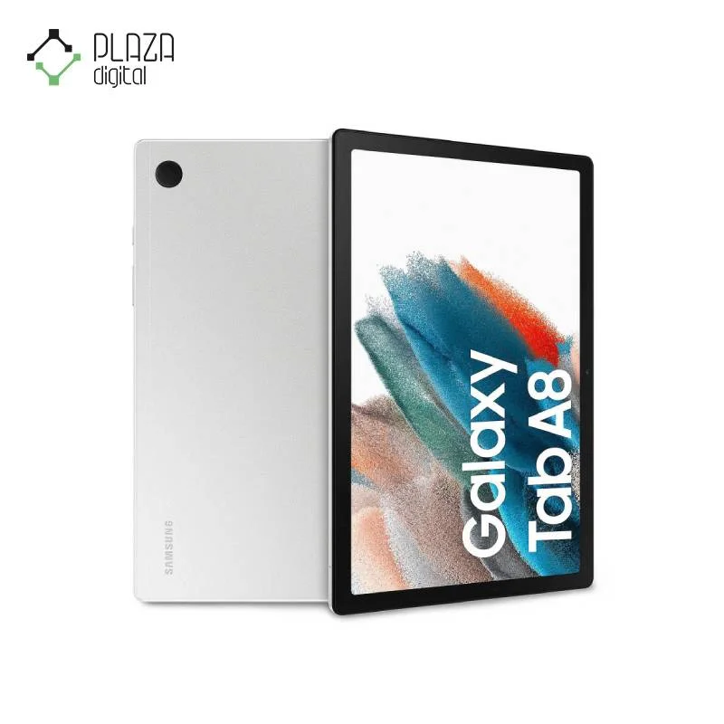 نمای روبروی تبلت سامسونگ مدل Galaxy Tab A8 SM-X205 رنگ نقره ای