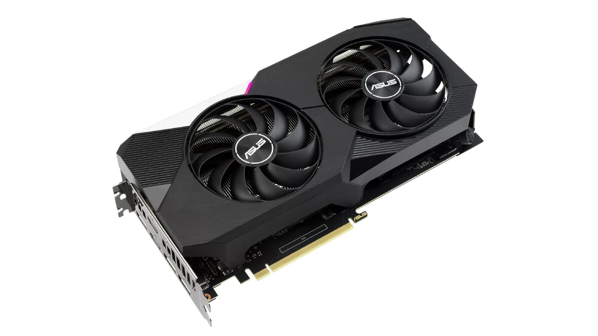 فن های کارت گرافیک ایسوس مدل DUAL RTX 3060 TI O8G V2 حافظه 8 گیگابایت