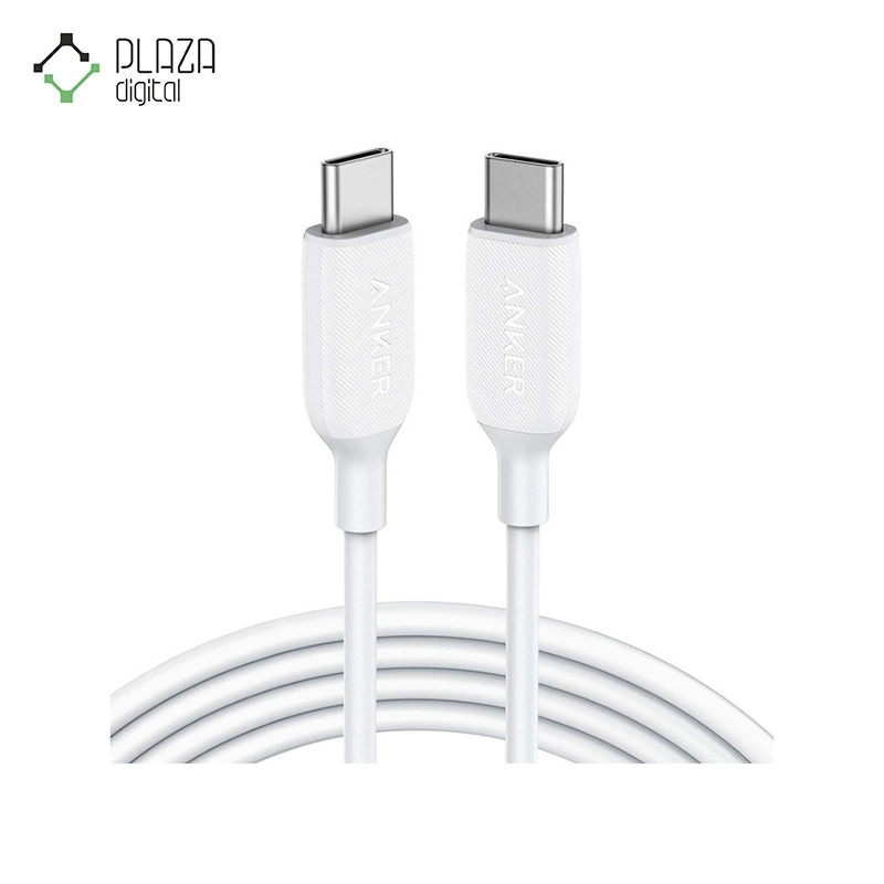 نمای اصلی کابل تبدیل Type-C به Type-C انکر مدل Anker Powerline III A8852 سفید