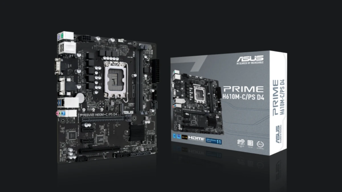 نمای مادربرد ایسوس PRIME H610M-C/PS