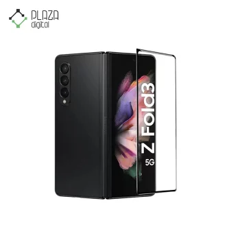 نمای اصلی گلس صفحه نمایش و پشت گوشی مدل باف samsung galaxy z Fold 3