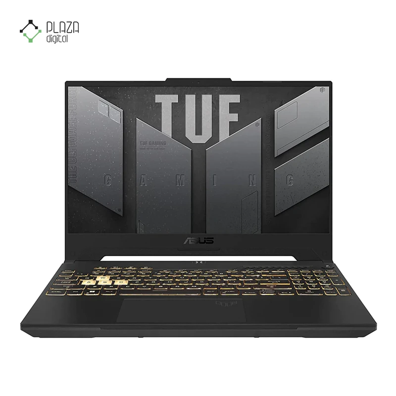 نمای جلو لپ تاپ ایسوس 15.6 اینچی مدل TUF Gaming F15 FX507ZI i7 12700H 16GB 1TB RTX4070 پلازا دیجیتال