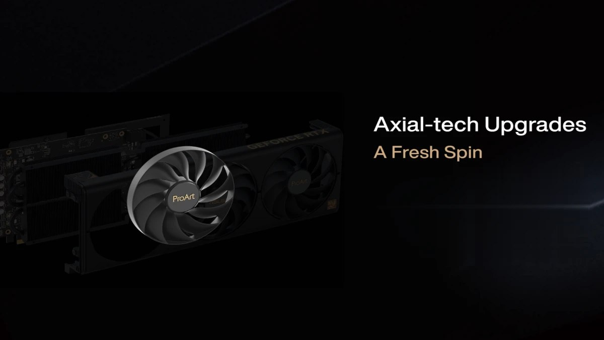 proart rtx4060 graphiccard asus fan view