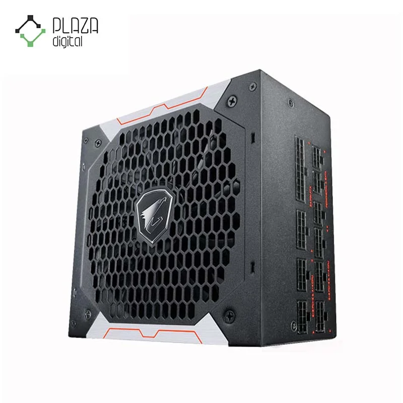 نمای کناری فن منبع تغذیه کامپیوتر گیگابایت مدل AORUS P750W GOLD Full Modular