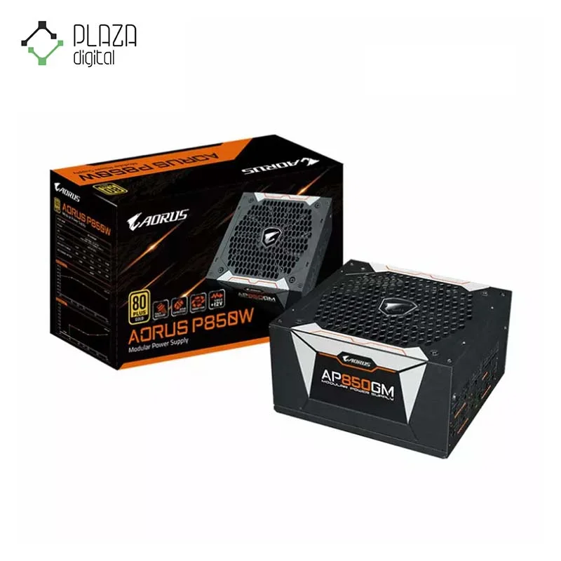 منبع تغذیه کامپیوتر گیگابایت مدل AORUS P850W GOLD Full Modular