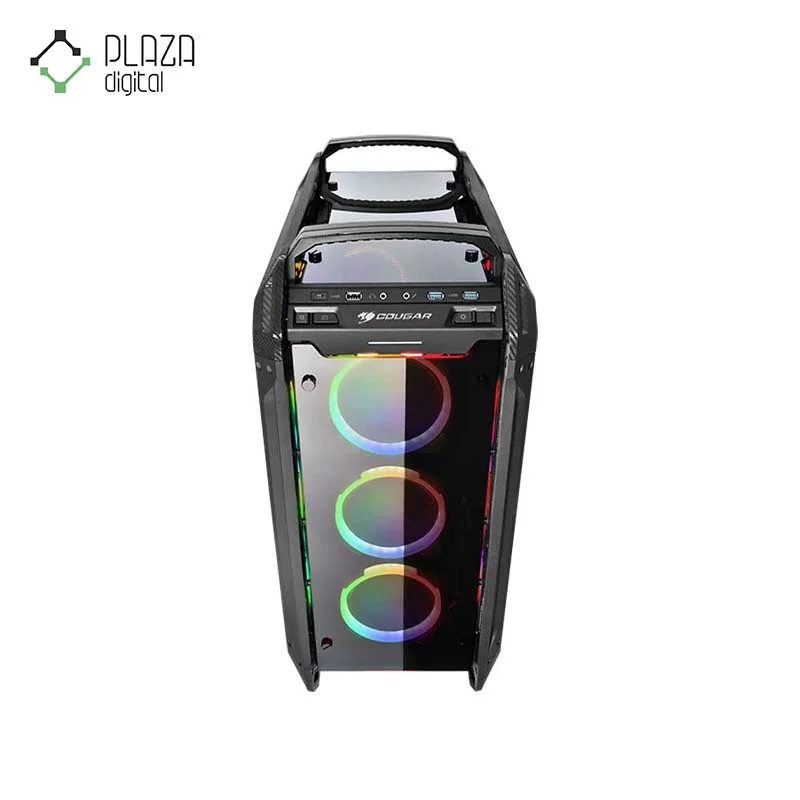 نمای بالا کیس کامپیوتر کوگار مدل panzer-evo-rgb