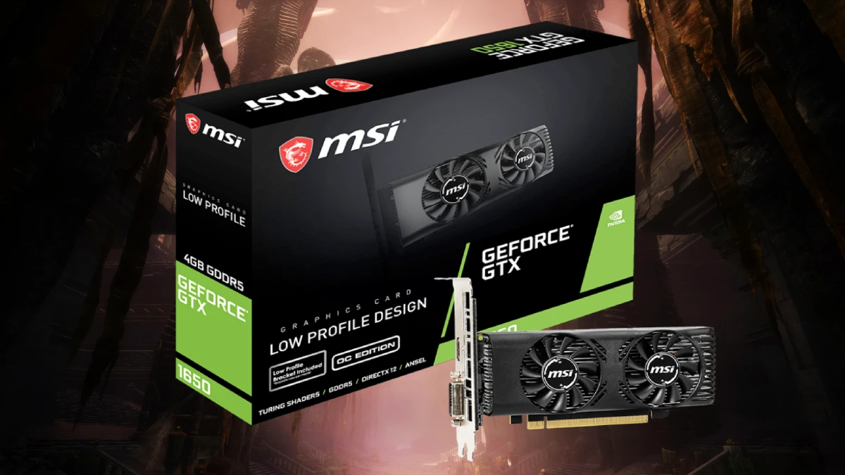 نمای کارت گرافیک msi rtx1650