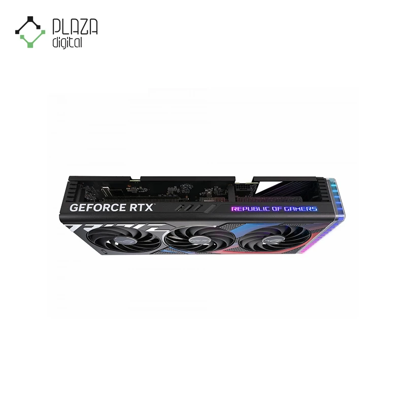 نمای حاشیه گرافیک rog strix GeForce rtx 4070 12gb gddr6x oc edition ایسوس