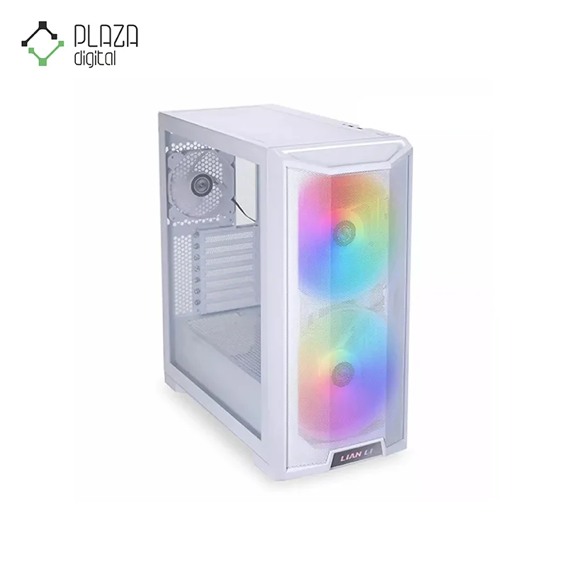 نمای جلوی کیس کامپیوتر لیان لی مدل LANCOOL 215 White