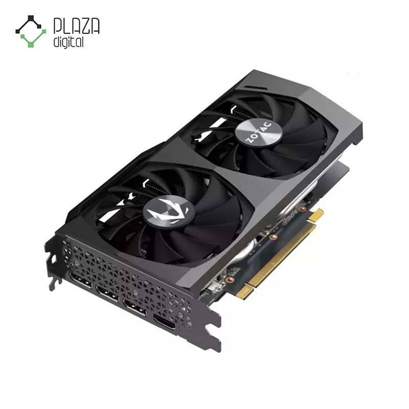 نمای بالا از فن های کارت گرافیک زوتاک مدل GAMING GeForce RTX 3060 Twin Edge OC 12GB حافظه 12 گیگابایت