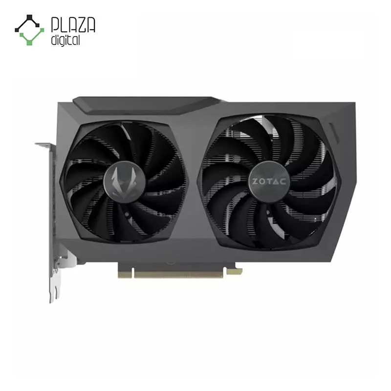 نمای جلو از فن های کارت گرافیک زوتاک مدل RTX 3070 Twin Edge OC 8GB حافظه 8 گیگابایت