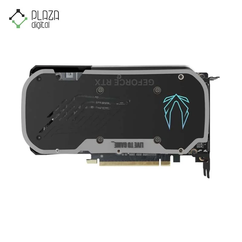 نمای پشت کارت گرافیک زوتاک مدل GEFORCE RTX 4060 Ti 16GB AMP SPIDER-MAN حافظه 16 گیگابایت