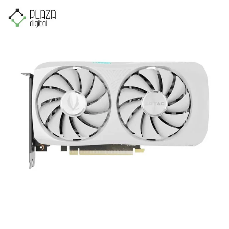 نمایی از فن های کارت گرافیک Zotac RTX 4060 Ti Twin Edge 8GB White