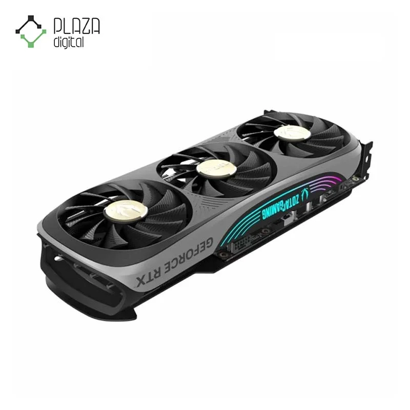 نمای بالا کارت گرافیک زوتاک مدل GAMING GeForce RTX 4070 Ti Trinity OC 12GB حافظه 12 گیگابایت