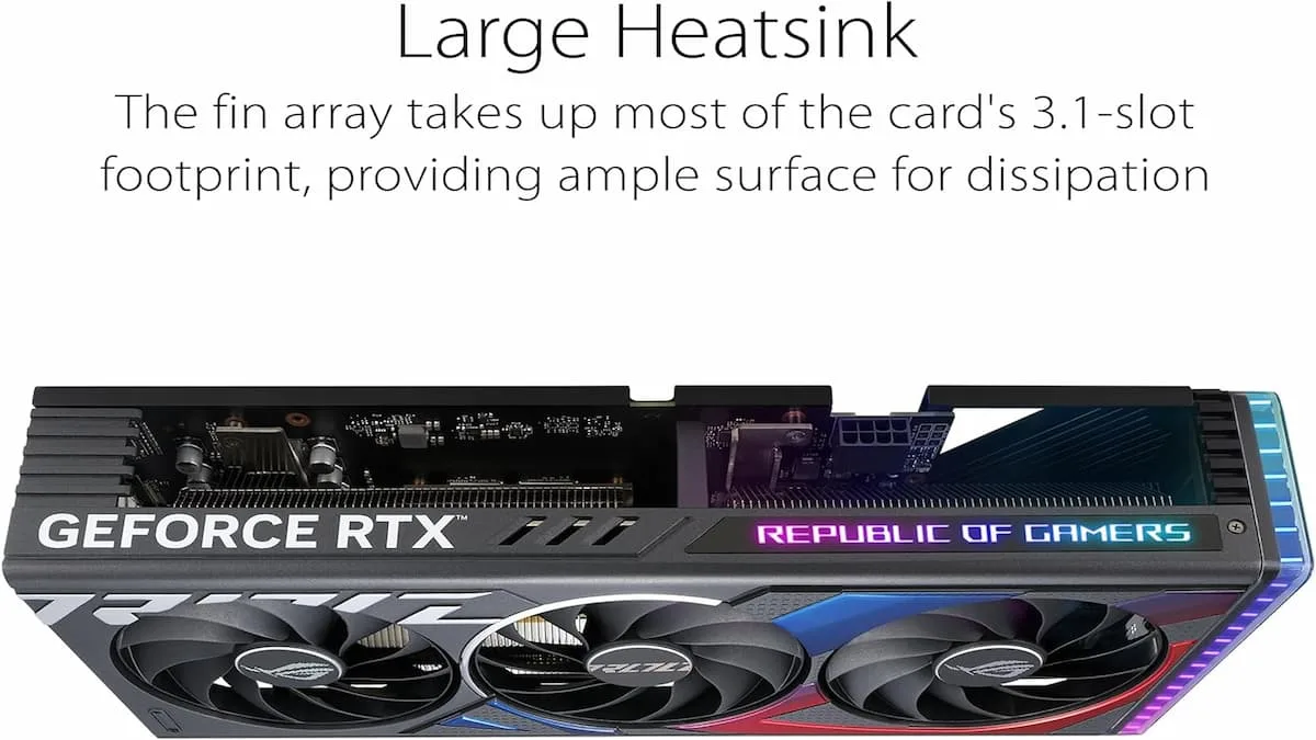 کارت گرافیک ایسوس مدل ROG Strix GeForce RTX 4060 OC Edition 8GB GDDR6 حافظه 8 گیگابایت 