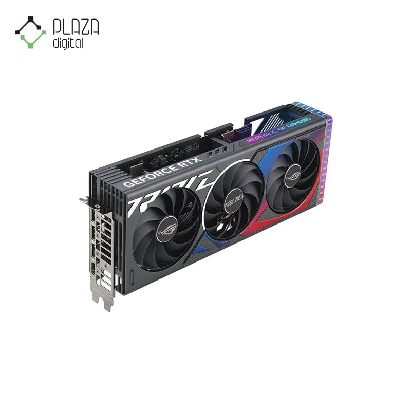 نمای راست کارت گرافیک ایسوس مدل rog strix geforce rtx 4060 oc edition 8gb gddr6 حافظه 8 گیگابایت