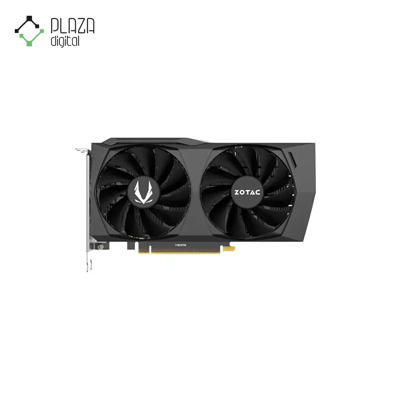 نمای رو به رو کارت گرافیک زوتاک مدل geforce rtx 4060 8gb oc spider-man حافظه 8 گیگابایت