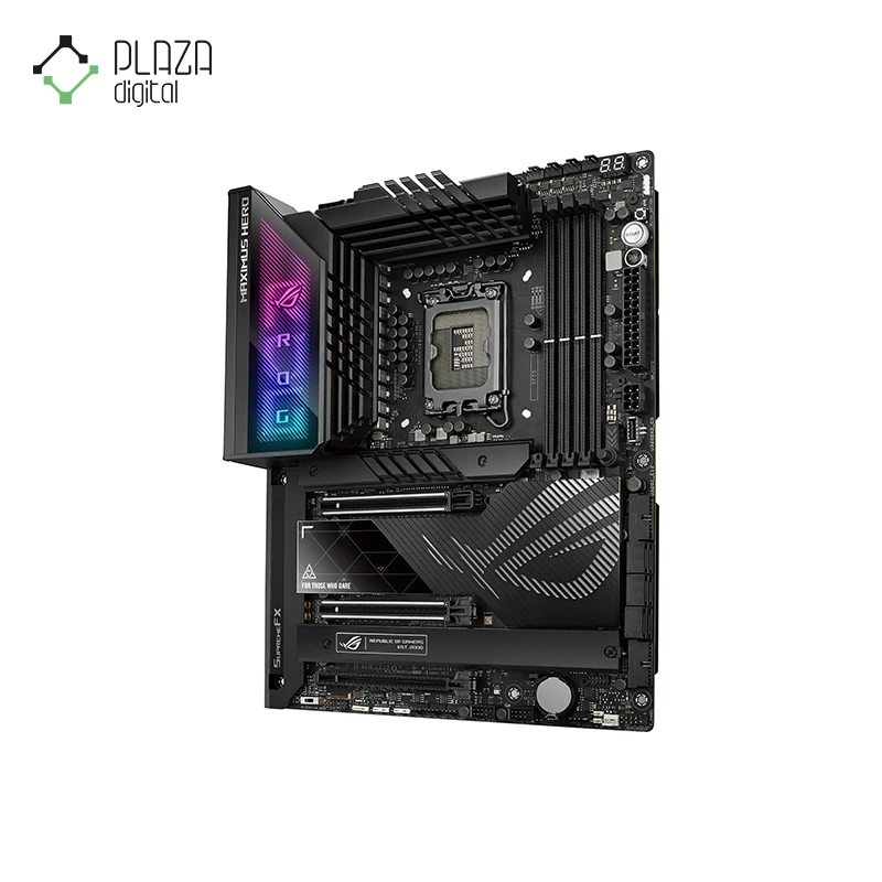 نمای چپ مادربرد ایسوس مدل rog strix maximusz790 hero wifi ddr5