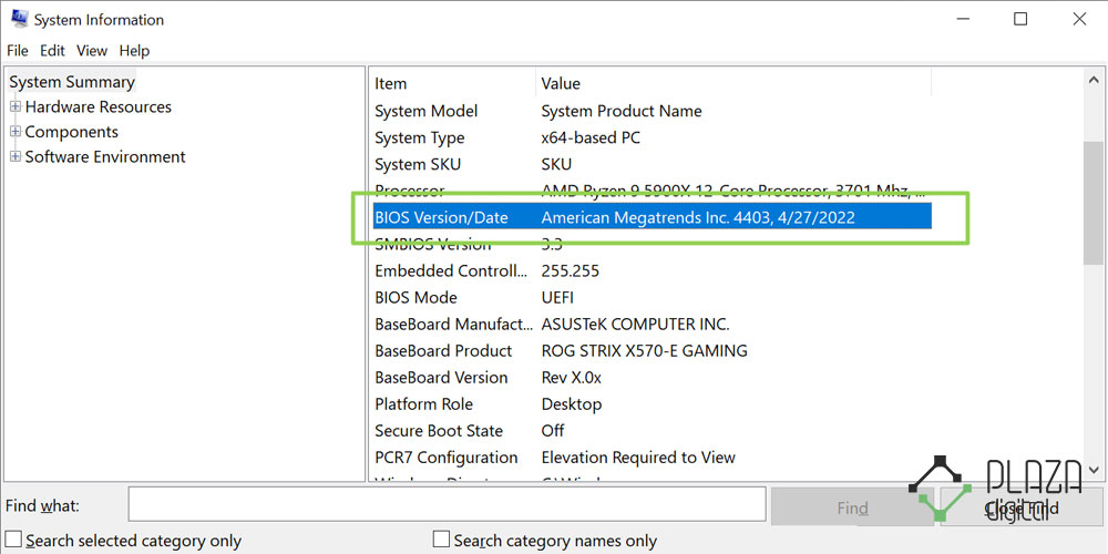 bios motherboard 7