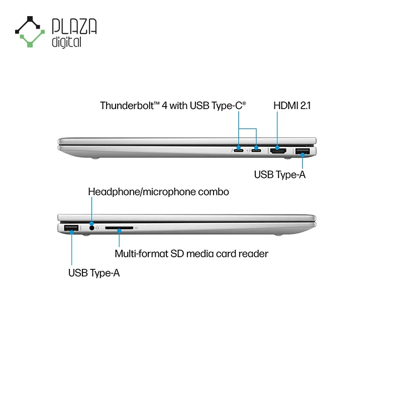 نمای حاشیه لپ تاپ 15.6 اینچی اچ پی envy x360 مدل fe0053dx-b