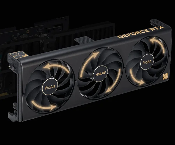 proart rtx 4080 oc 16g asus graphics card cooling