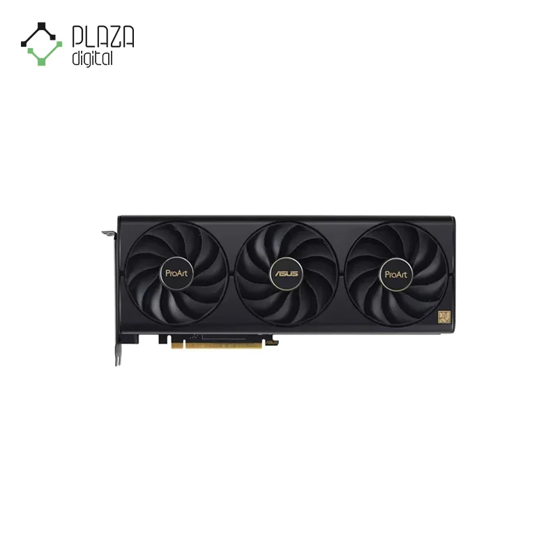 نمای رو به رو کارت گرافیک ایسوس مدل proart geforce rtx 4080 oc edition 16GB gddr6X حافظه 16 گیگابایت