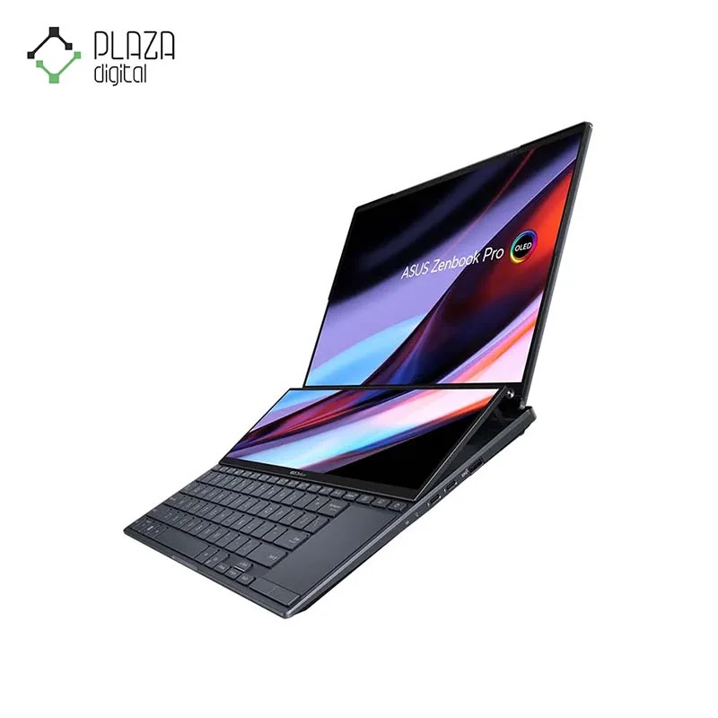 نمای کناری لپ تاپ 14.5 اینچی ایسوس ZenBook Pro 14 Duo OLED مدل UX8402VU