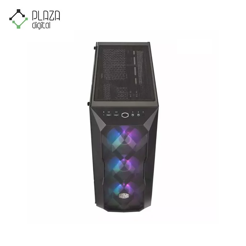 نمای بالا کیس کامپیوتر کولر مستر مدل MASTERBOX TD500 MESH رنگ مشکی