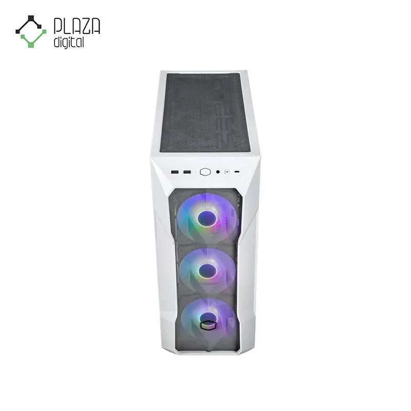 نمای بالا کیس کامپیوتر کولر مستر مدل MASTERBOX TD500 Mesh V2 White رنگ سفید