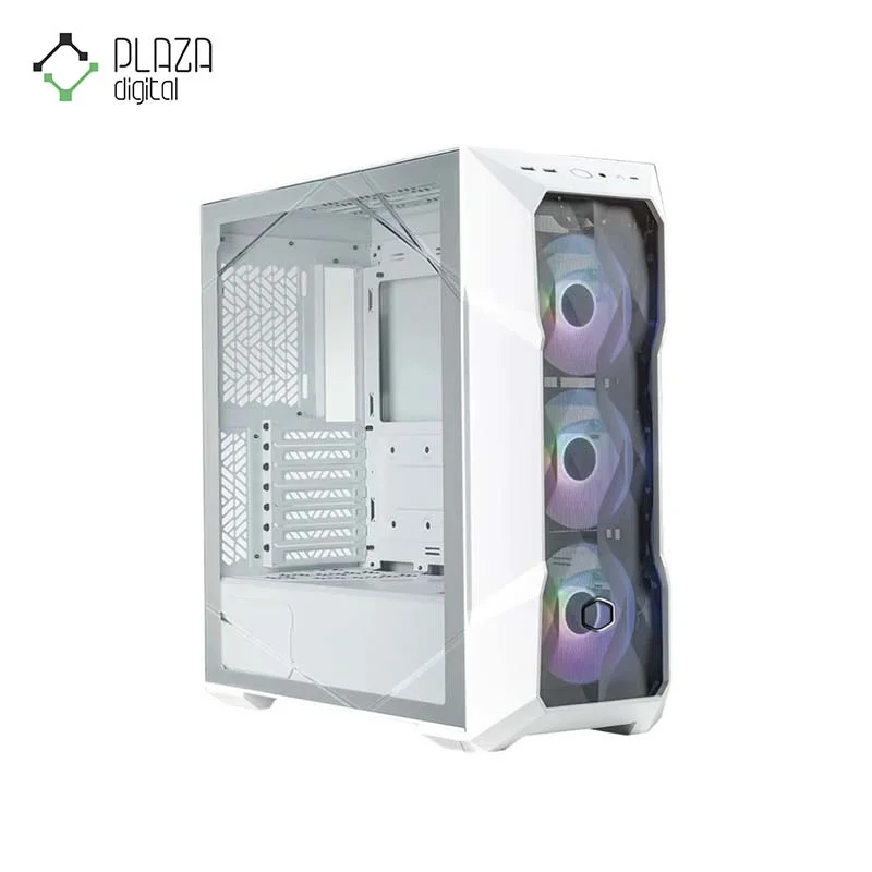 نمای سمت چپ کیس کامپیوتر کولر مستر مدل MASTERBOX TD500 Mesh V2 White رنگ سفید