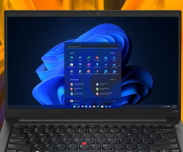 نمای نمایشگر لپ تاپ لنوو Thinkpad e14