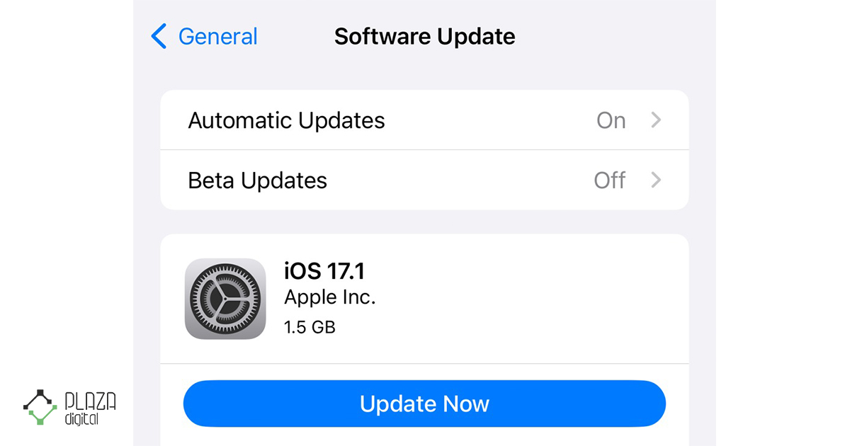 software update iphone