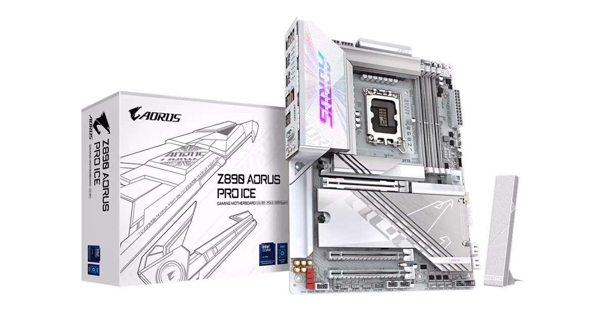 مادربرد گیگابایت مدل Z890 AORUS PRO ICE D5