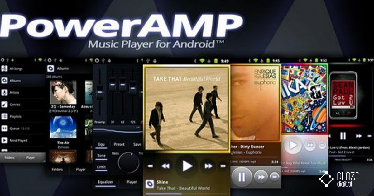 بهترین موزیک پلیرهای آیفون Poweramp-Music-Player