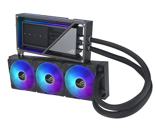 نورپردازی rgb کارت گرافیک ایسوس مدل ROG Matrix Platinum GeForce RTX 4090 GDDR6X حافظه 24 گیگابایت