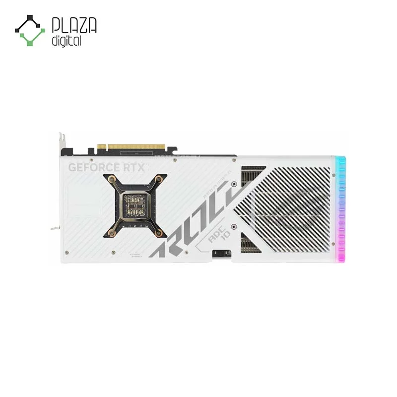 نمای پشت کارت گرافیک ایسوس مدل ROG Strix GeForce RTX™ 4080 SUPER GDDR6X White OC Edition حافظه 16 گیگابایت