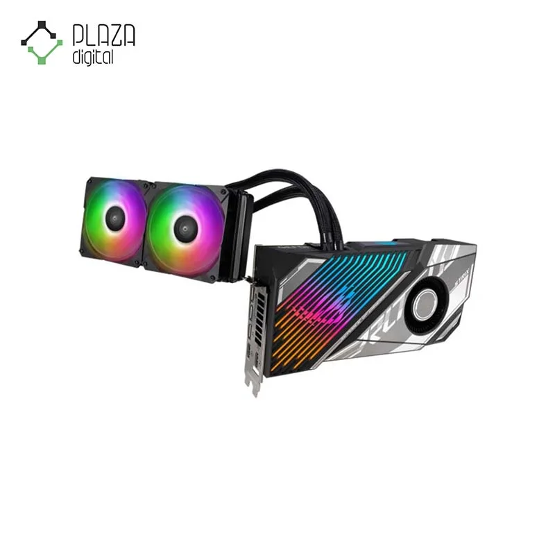 نمای رو به رو کارت گرافیک ایسوس مدل ROG Strix LC GeForce RTX 4090 GDDR6X OC Edition حافظه 24 گیگابایت