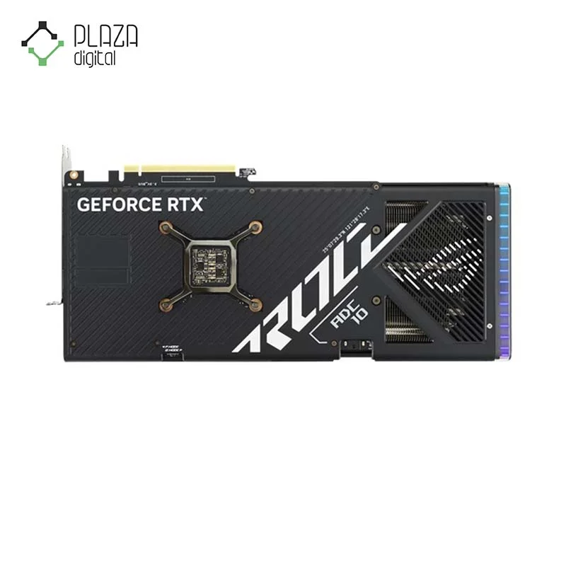 نمای پشت کارت گرافیک ایسوس مدل ROG Strix GeForce RTX 4070 SUPER حافظه 12 گیگابایت