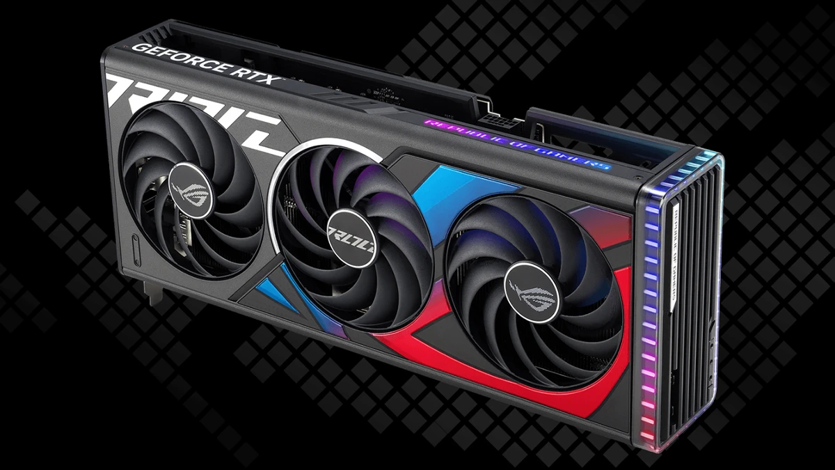 طراحی کارت گرافیک ایسوس ROG 4070 Ti SUPER OC