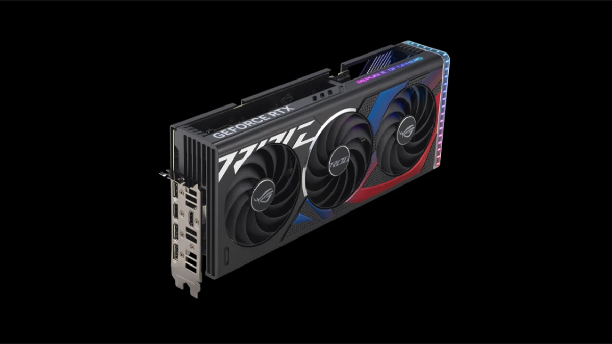 پورت های کارت گرافیک ایسوس مدل ROG Strix GeForce RTX 4070 SUPER حافظه 12 گیگابایت